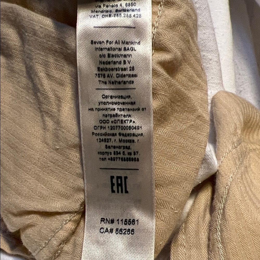 7 for All Mankind White Denim Jeans Size 31 - Picture 10 of 14